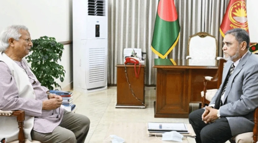 তফসিল ঘোষণা করায় নির্বাচন কমিশনকে প্রধান উপদেষ্টার শুভেচ্ছা