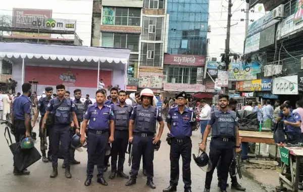 ফরিদপুরে কড়া নিরাপত্তায় এনসিপির কর্মসূচি