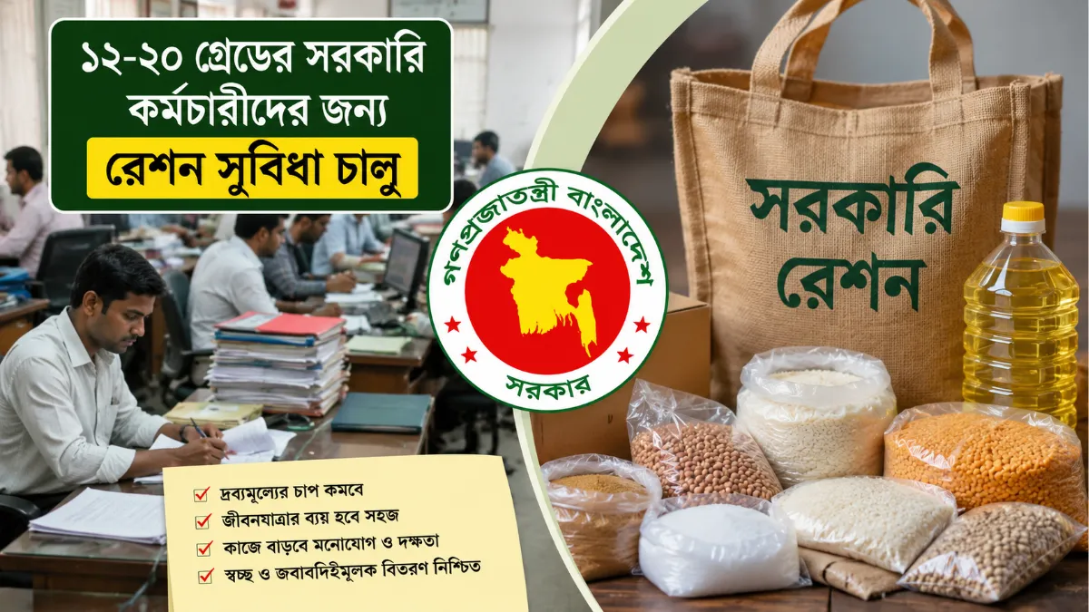 পে-স্কেল ছাড়াও ১২ থেকে ২০তম গ্রেডের সরকারি চাকরিজীবীদের জন্য বড় সুখবর