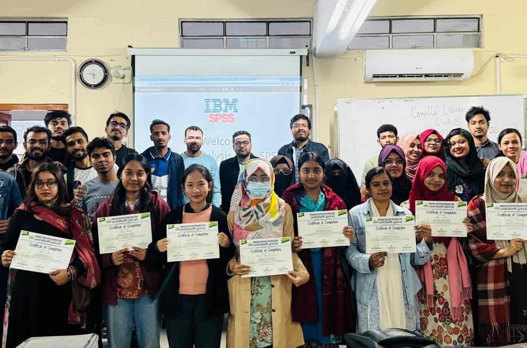 ডাটা অ্যানালাইসিস প্রশিক্ষণ পেলেন রাবির ৫ শতাধিক শিক্ষার্থী