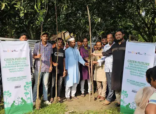 মুন্সি ফাউন্ডেশন, রোটারি ও বি পজেটিভের উদ্যোগে কুষ্টিয়ার কুমারখালিতে বৃক্ষরোপণ ও পরিবেশ সচেতনতা কর্মশালা অনুষ্ঠিত