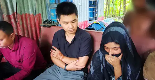 প্রেমের টানে মাদারীপুরে এসেছেন চীনা যুবক, করেছেন বিয়ে