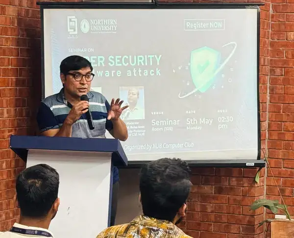 নর্দান বিশ্ববিদ্যালয়ে সফলভাবে সম্পন্ন হলো সাইবার সিকিউরিটি সেমিনার: ম্যালওয়্যার প্রতিরোধে গভীর আলোচনা